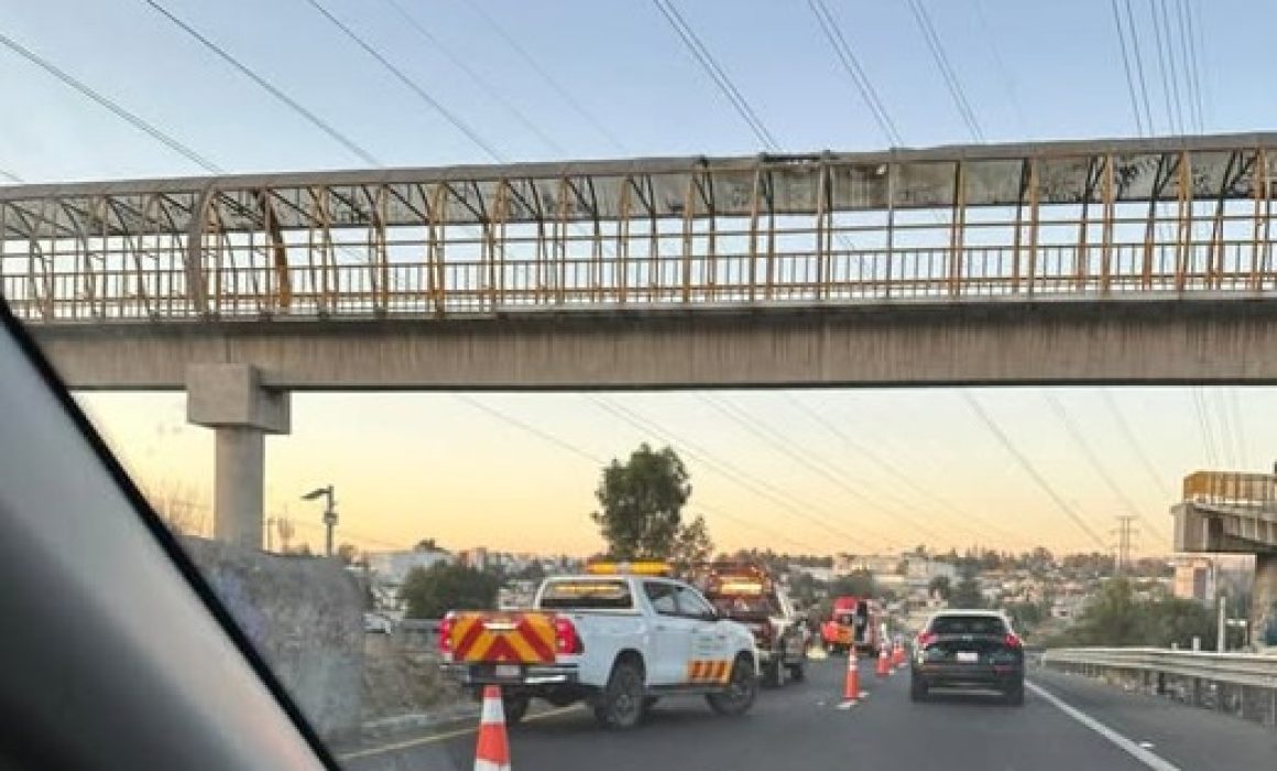 Colapsa la autopista Chamapa–Lechería por fallecimiento en la vialidad