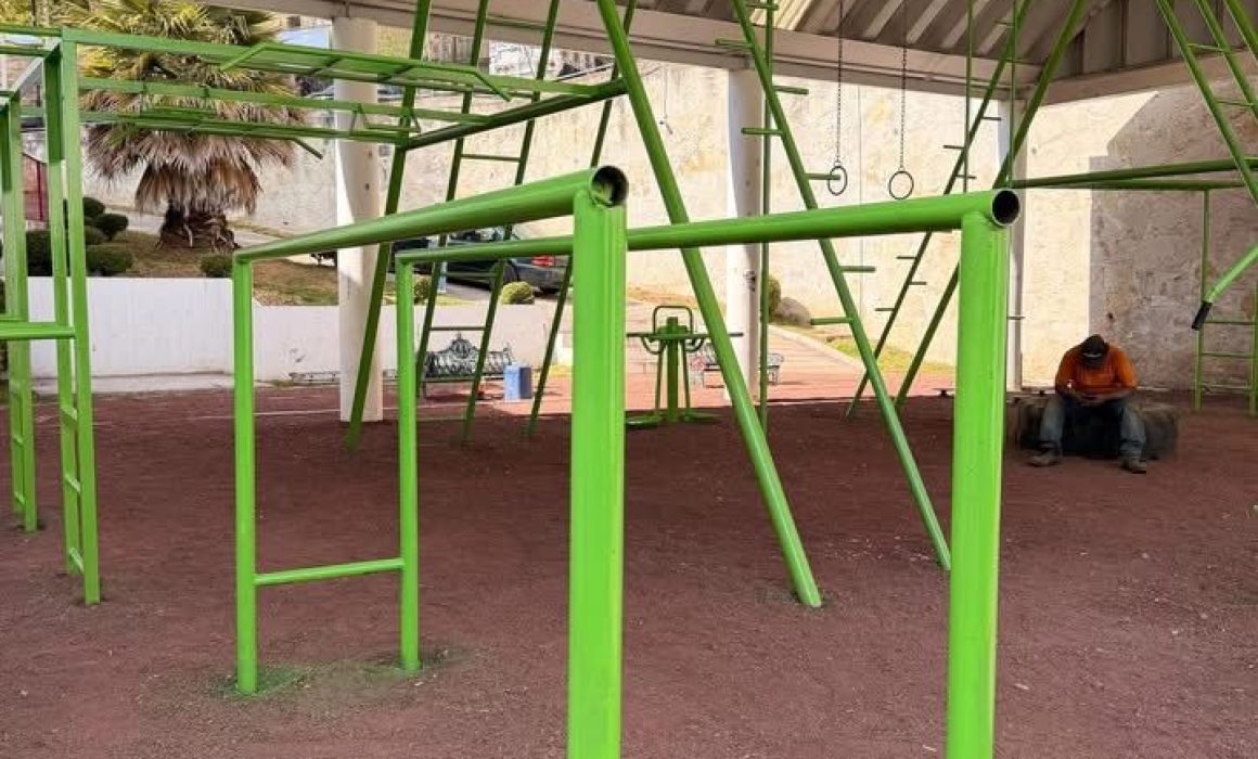 Continúa rehabilitación del Auditorio de San Luis en Jilotzingo
