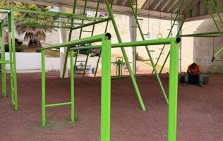 Continúa rehabilitación del Auditorio de San Luis en Jilotzingo