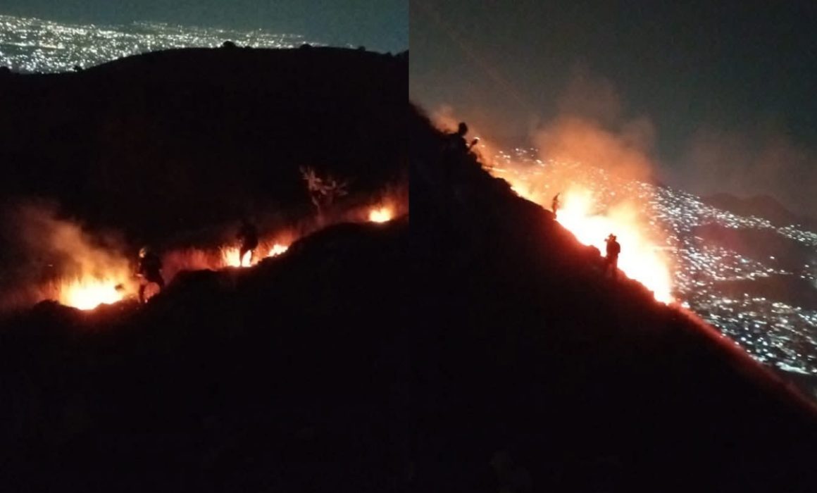 Controlan incendio en Cerro del Elefante, en Ixtapaluca