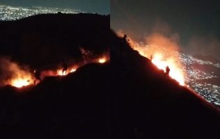 Controlan incendio en Cerro del Elefante, en Ixtapaluca