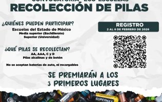 Convoca Secretaría del Medio Ambiente a recolección de pilas en Edomex