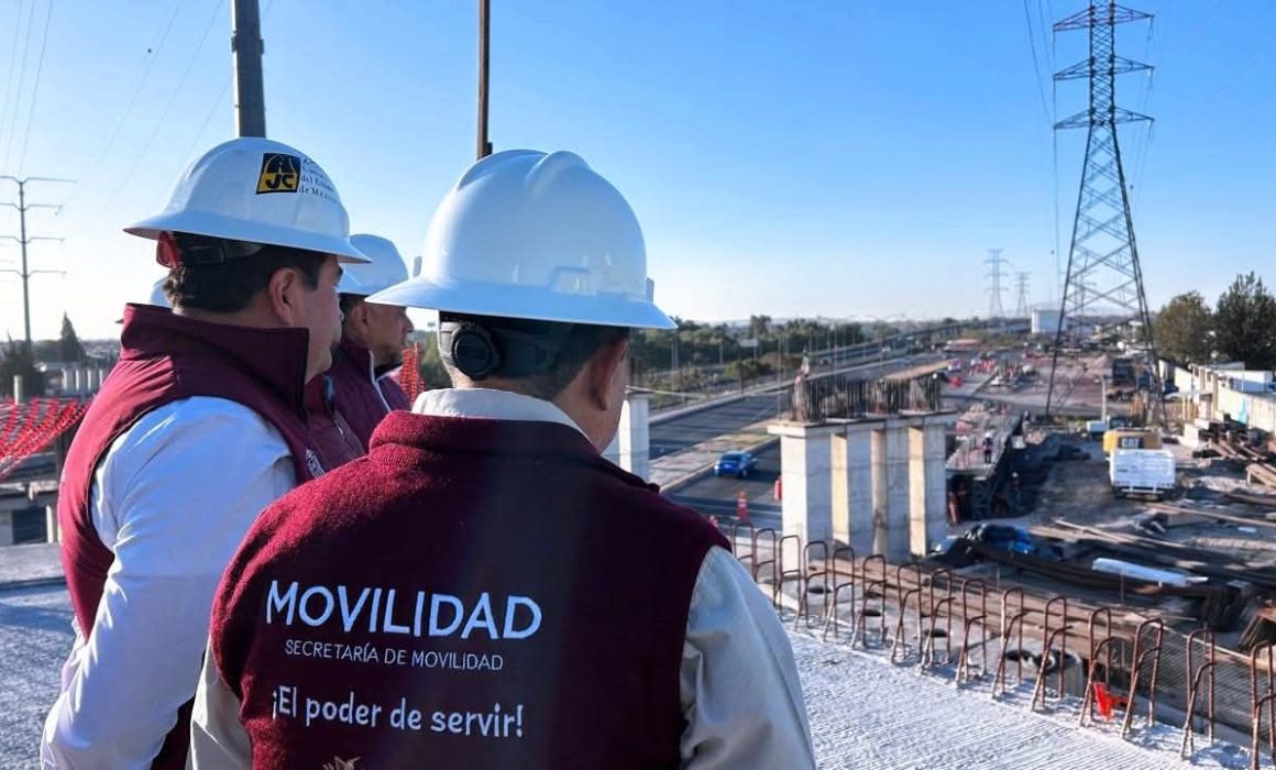 Destacan avance en puente La Mexiquense que facilitará trayectos al AIFA