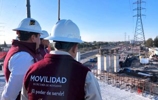 Destacan avance en puente La Mexiquense que facilitará trayectos al AIFA