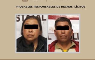 Detienen a pareja acusada de sustraer a recién nacida en Tianguistenco