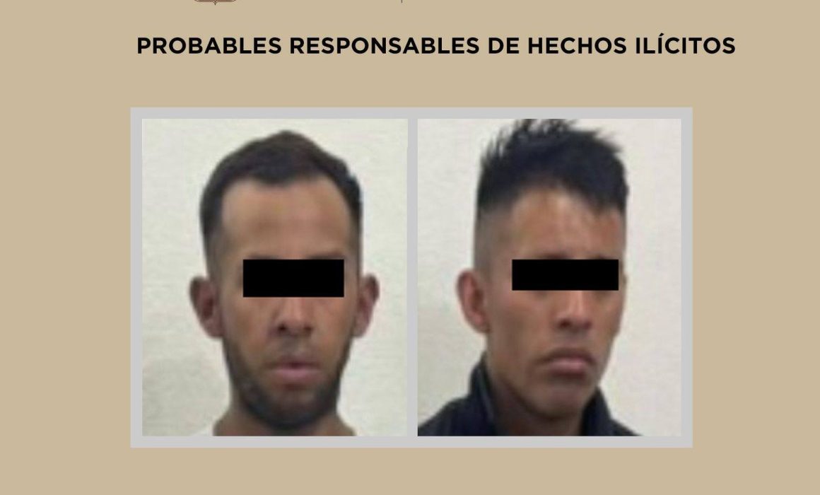 Detienen autoridades de Tecámac a 2 sospechosos de homicidio
