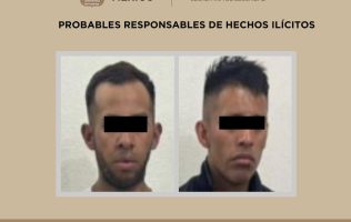 Detienen autoridades de Tecámac a 2 sospechosos de homicidio
