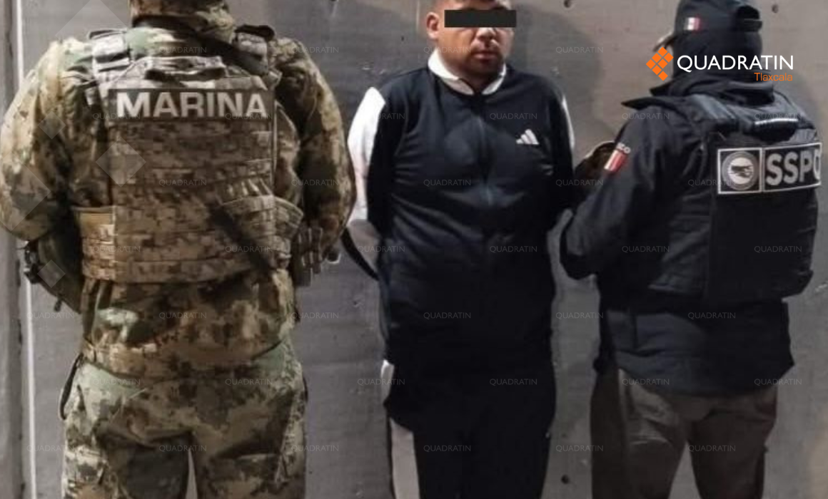 Detienen en Tlaxcala a El Hacha, presunto líder criminal ligado al CJNG