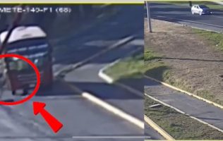 Difunden video de mujer que murió al caer de camión en Metepec