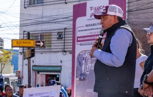 Entrega Ricardo Moreno rehabilitación de vialidades clave en Toluca