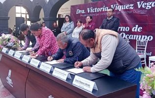 Firma SUTEYM y Melchor Ocampo convenio laboral con alza salarial