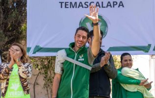 Fortalece Pepe Couttolenc estructura del Partido Verde en Temascalapa