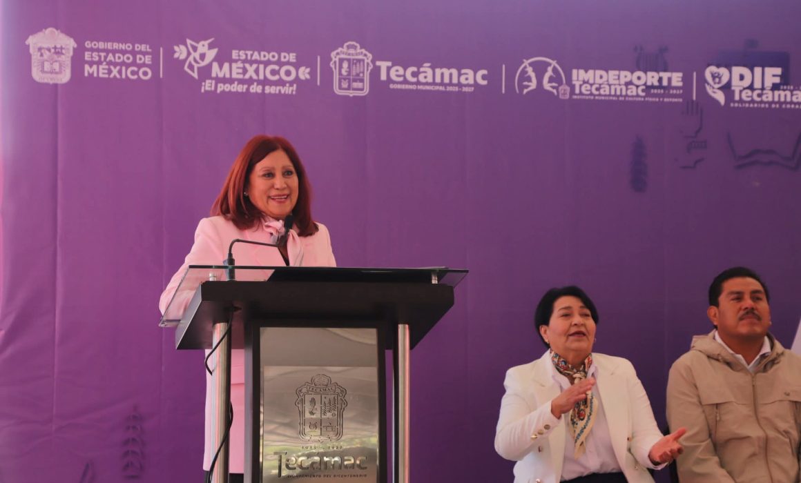 Inaugura Rosi Wong segundo encuentro deportivo estatal en Tecámac