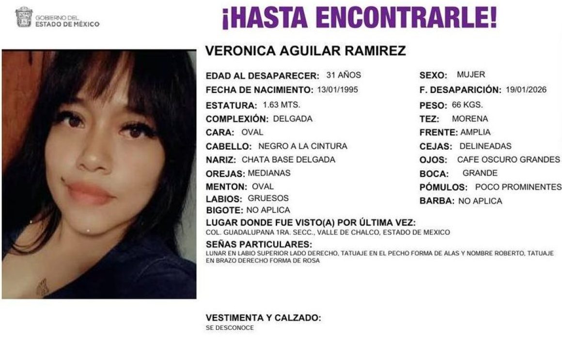 Indaga Fiscalía toda línea para hallar a Verónica Aguilar y sus hijos