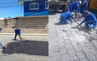 Intensifica Metepec labores de rehabilitación vial en diversas colonias