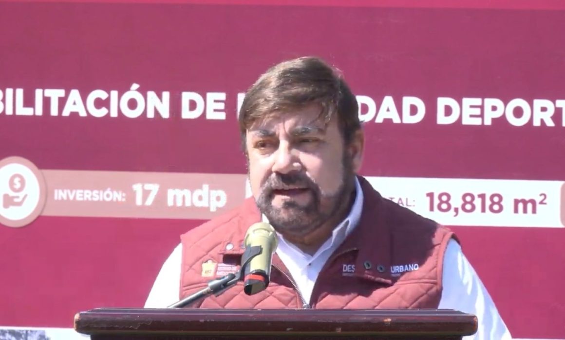 Invierte Edomex 17 MDP en rehabilitación de Unidad Deportiva Texcalyacac
