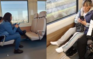 Luce sucio y con manchas el Tren Insurgente a 15 días de su apertura