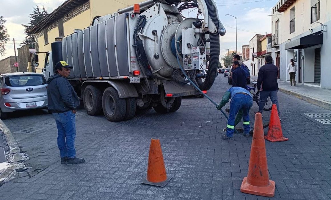 Realizan en Metepec obras preventivas ante temporada de lluvias