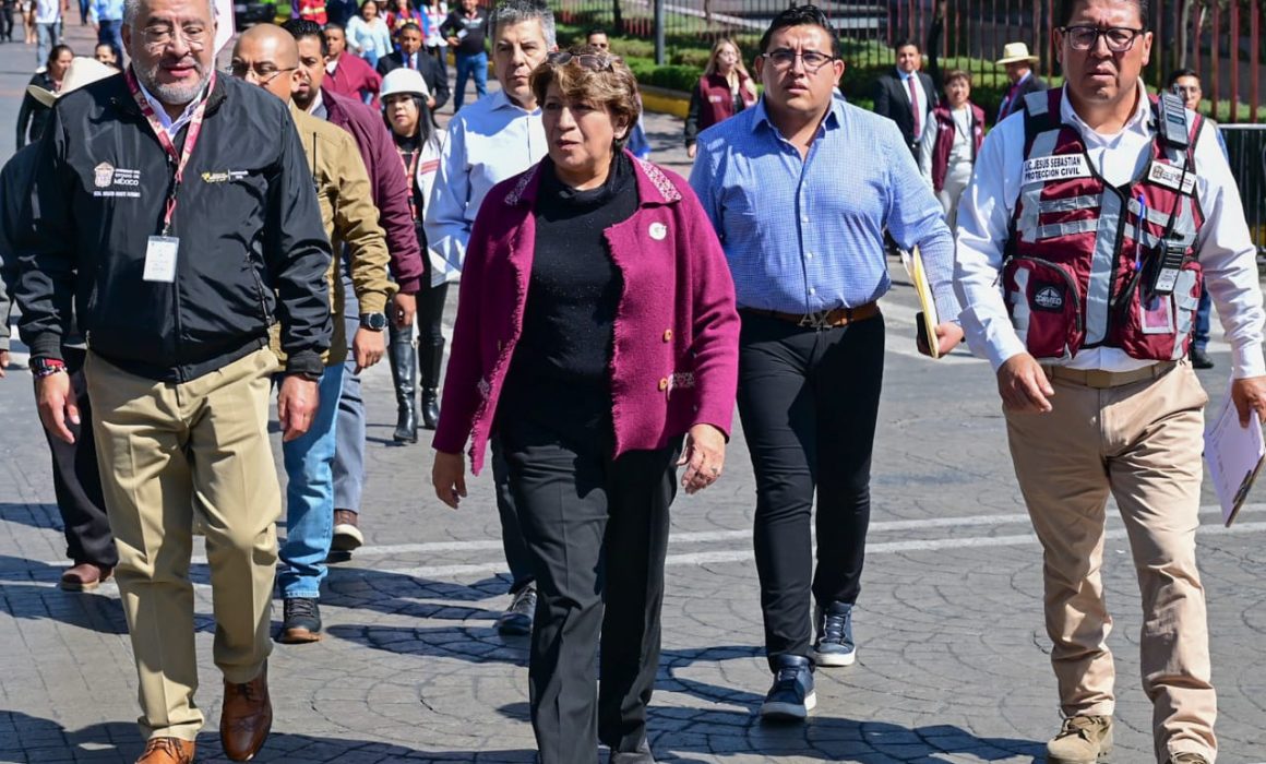 Reconoce Gobernadora Delfina Gómez participación en Simulacro Regional