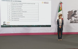 Claudia Sheinbaum, Quadratín, Reforma Electoral,