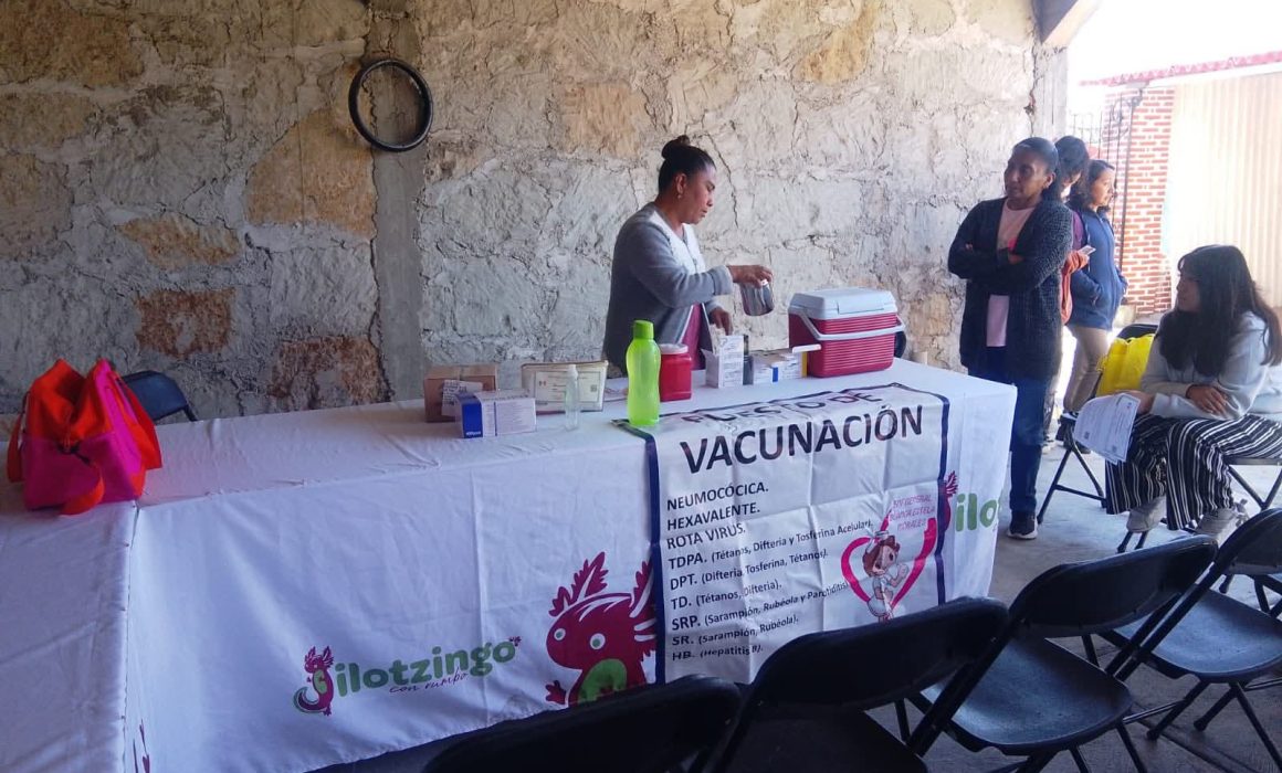 Refuerzan acciones en Jilotzingo contra el sarampión