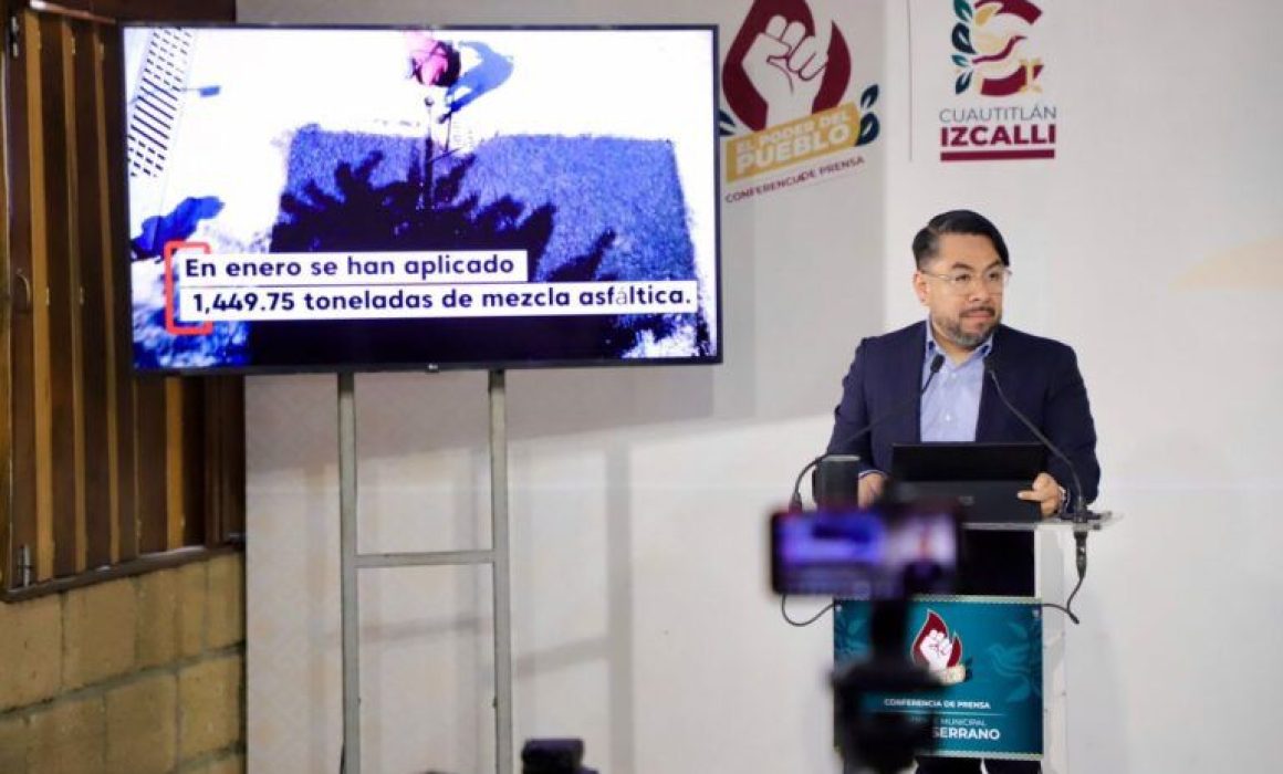 Rehabilitan vialidades en Cuautitlán Izcalli