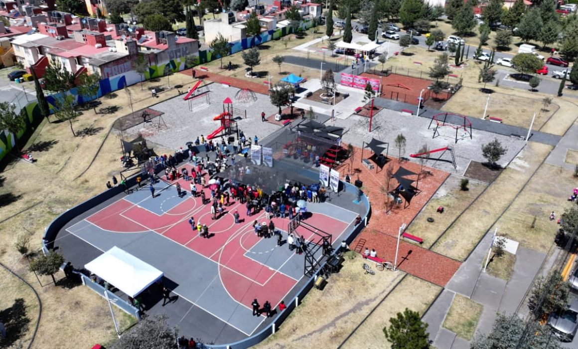 Renuevan parques en Toluca con alianza de autoridades y sector privado
