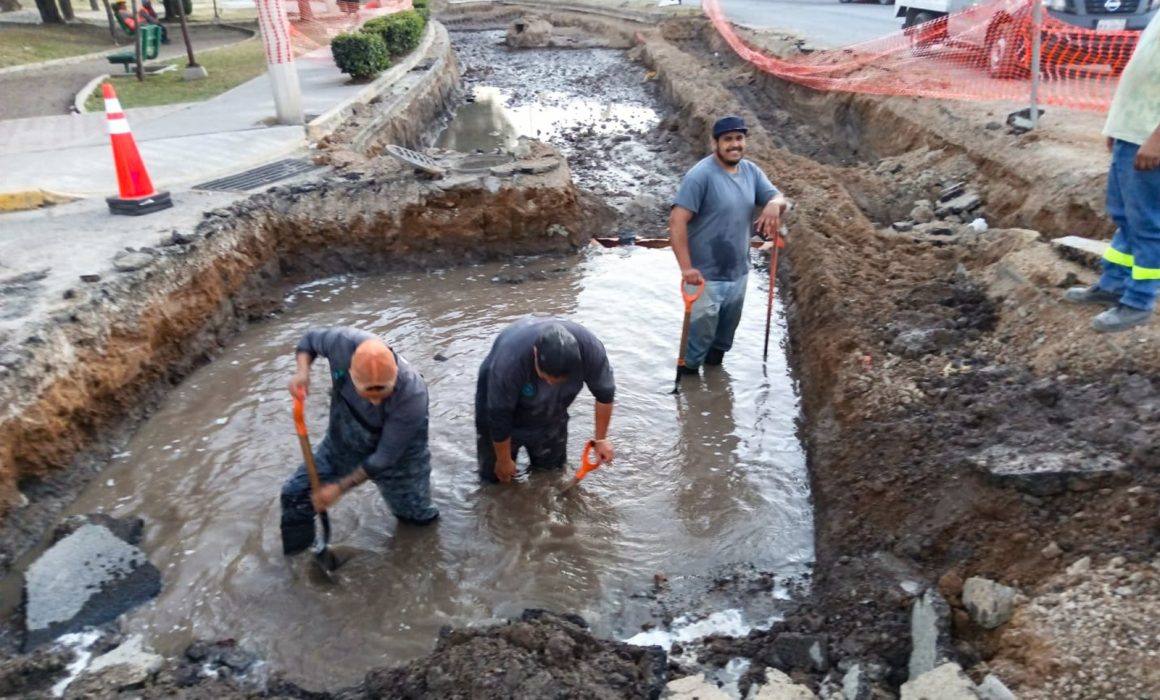 Repara ODAPAS Tecámac fuga de agua potable en Valle de San Miguel