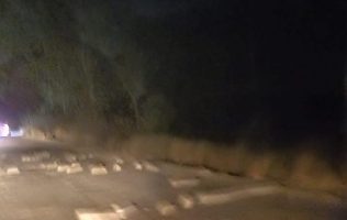 Reportan colocación de piedras para asaltar en la Acambay-Temascalcingo