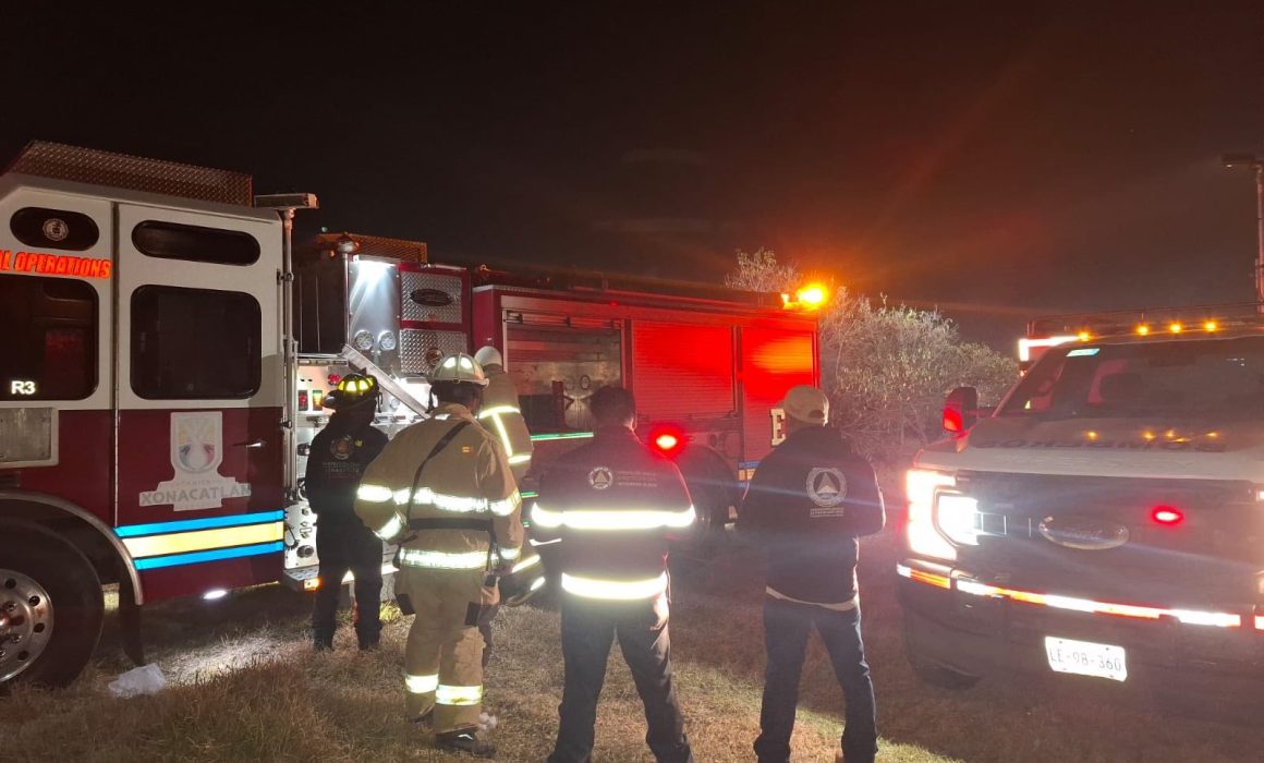 Sofocan Bomberos de Toluca incendio en San Pablo Autopan; sin heridos