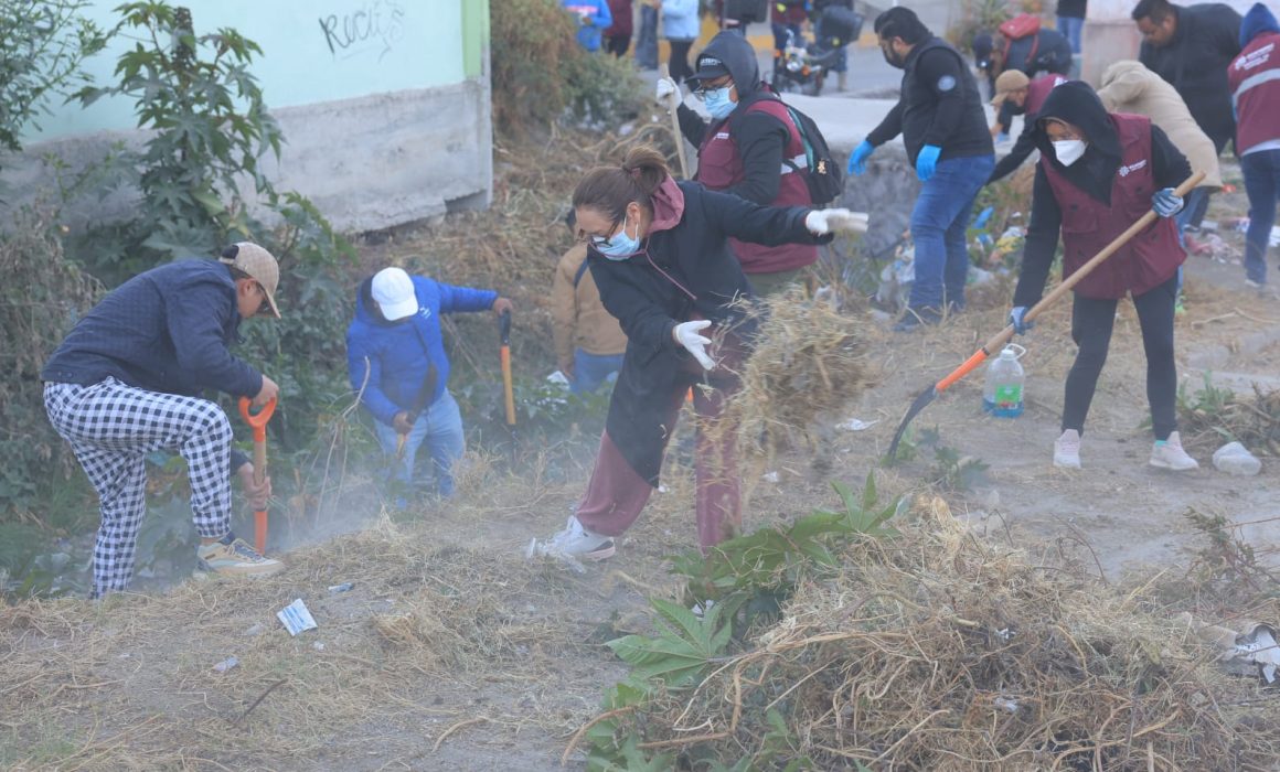Suma Ecatepec esfuerzo en limpieza y recuperación de espacios deportivos