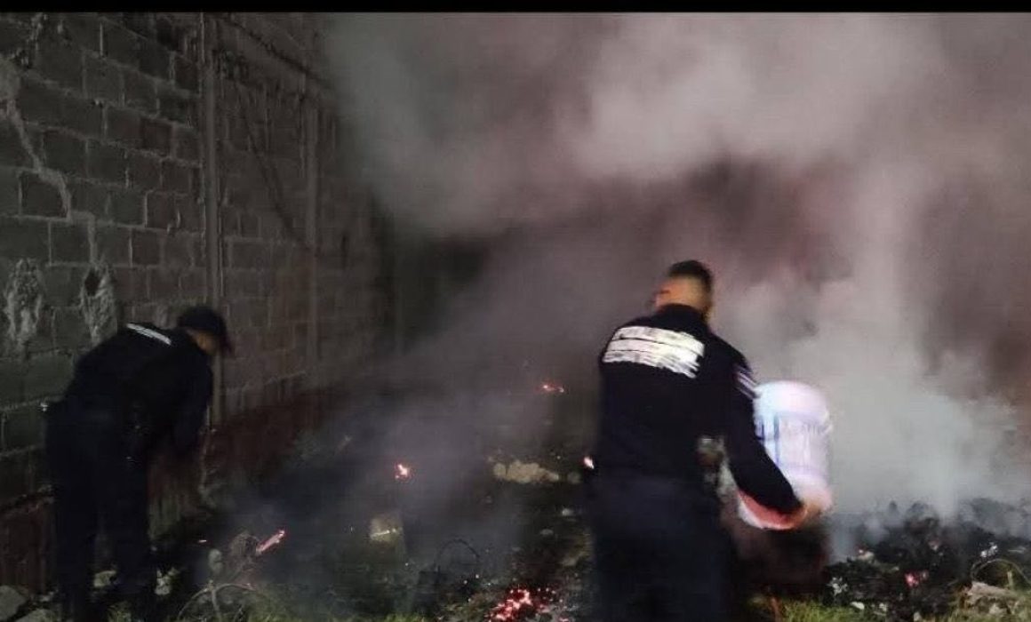 Controlan incendio de pastizal en Luis Donaldo Colosio, Ecatepec