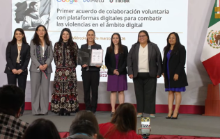 Acuerda Sheinbaum con Google, Meta y TikTok combatir violencia digital