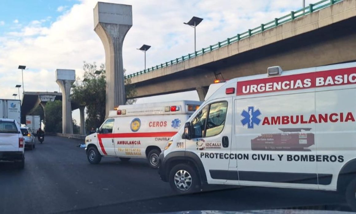 Arrollan a peatón en Cuautitlán Izcalli; colapsa la México-Querétaro