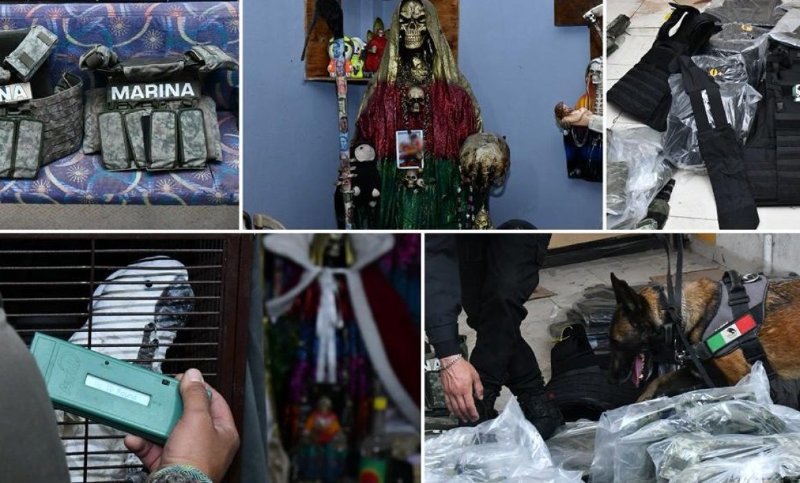 Aseguran taller de uniformes falsos y equipo táctico en Ecatepec