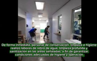 Atiende IMSS afectaciones menores por lluvias en hospital de Ecatepec