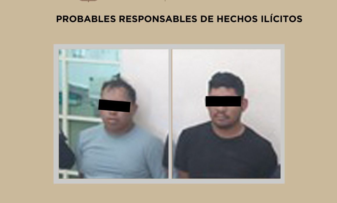 Capturan a dos armados con revólver y droga en Nezahualcóyotl