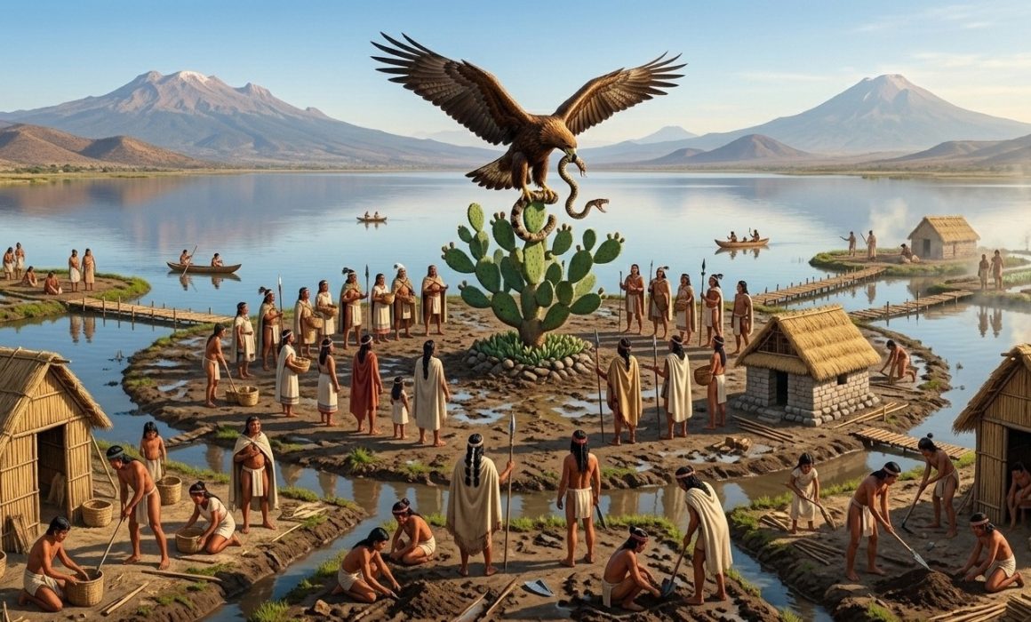 Conoce el nacimiento de Tenochtitlán, corazón del imperio mexica
