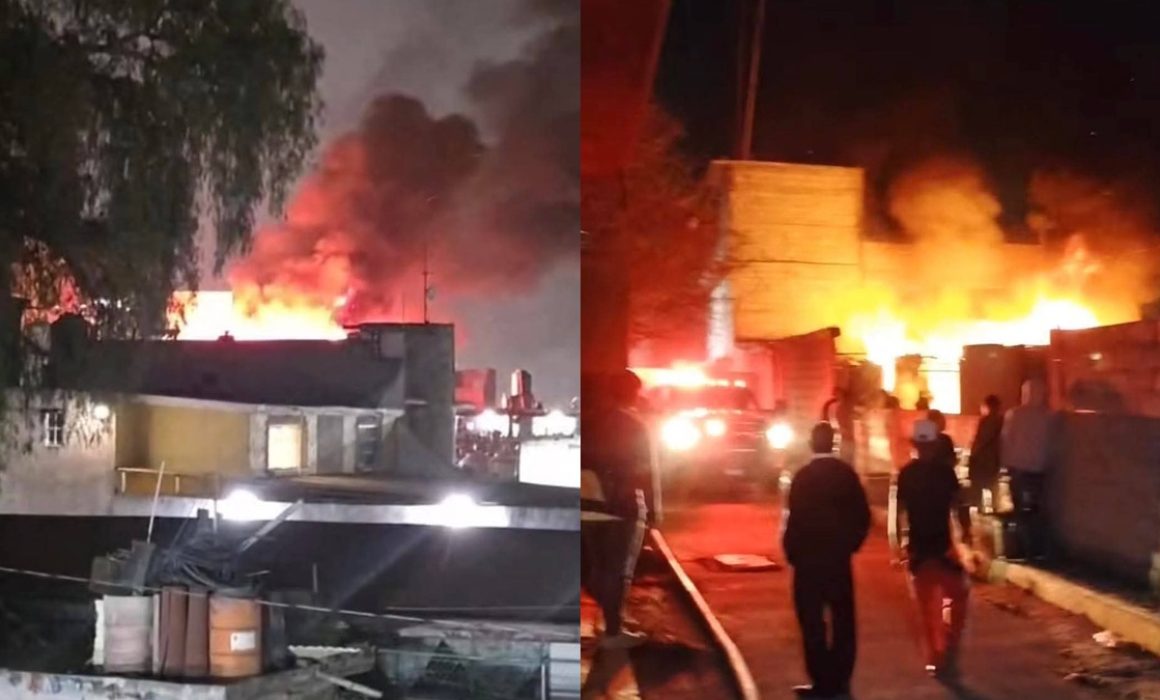 Controlan bomberos incendio en vivienda tras explosión en Ixtapaluca