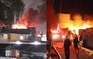 Controlan bomberos incendio en vivienda tras explosión en Ixtapaluca