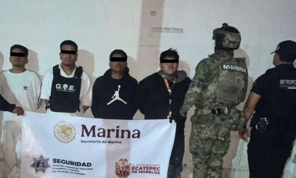 Detienen a cuatro por presunto cobro ilegal en Ecatepec