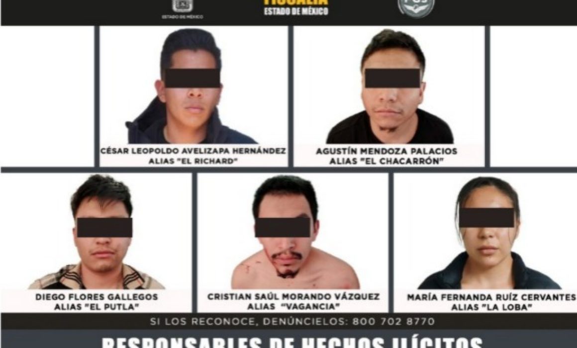 Dictan 600 años de prisión contra 5 por triple homicidio en Metepec