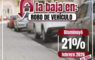 Disminuye 21% el robo de vehículo en Cuautitlán Izcalli