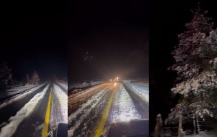 En plena primavera reportan nevada en la Toluca-Sultepec