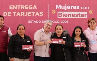Entregan en Texcoco 3 mil tarjetas a Mujeres con Bienestar