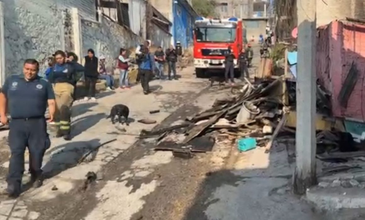 Fallecen tras quedar atrapados en el fuego madre e hijo en Tlalnepantla 