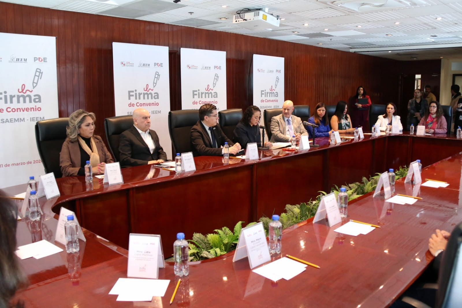 Firman convenio IEEM y SESAEMM para fortalecer combate a la corrupción
