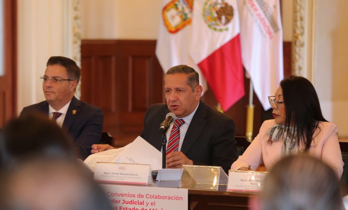 Fortalecen coordinación para mejorar la justicia en Edomex