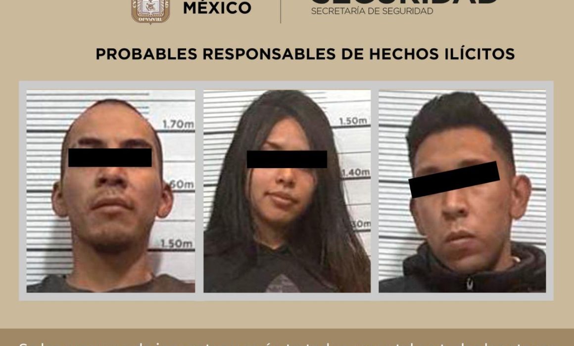 Frustra SSEM robo con violencia y detiene a tres en Naucalpan