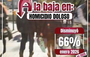 Informa Cuautitlán Izcalli baja en homicidio doloso